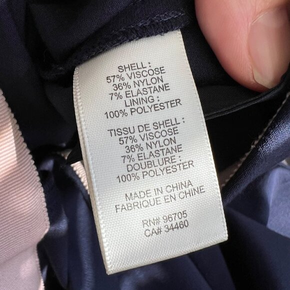 Rebecca Taylor wide legs crop Pants, Nany blue, Size 2 - Picture 11 of 12